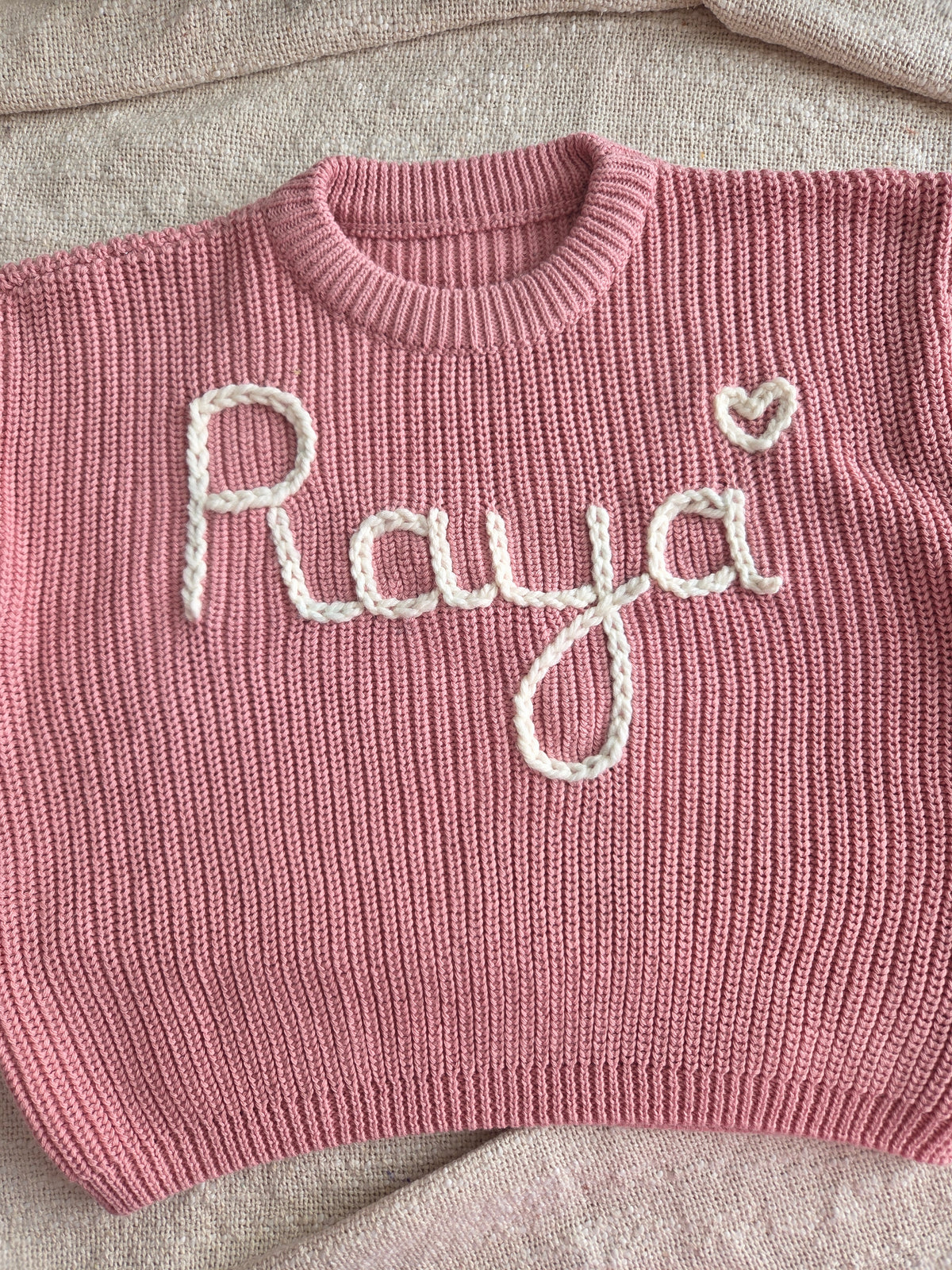 Sweater Roze met naam